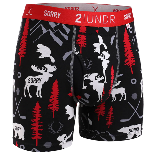 SWING SHIFT BOXER BRIEF - SORRY EH-MENS UNDERWEAR-2UNDR-JB Evans Fashions & Footwear