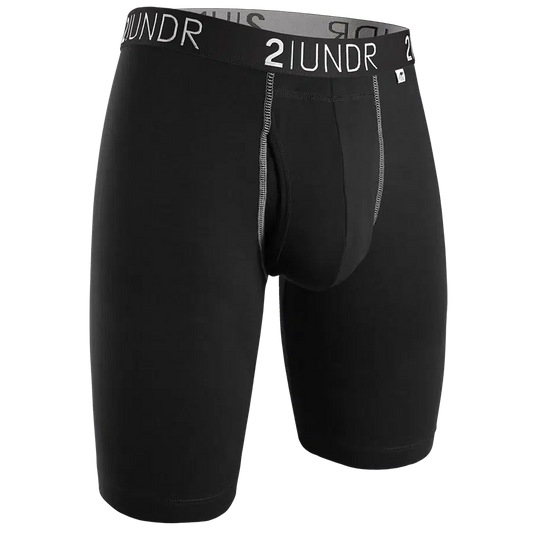 SWING SHIFT LONG LEG - BLACK/GREY-MENS UNDERWEAR-2UNDR-JB Evans Fashions & Footwear