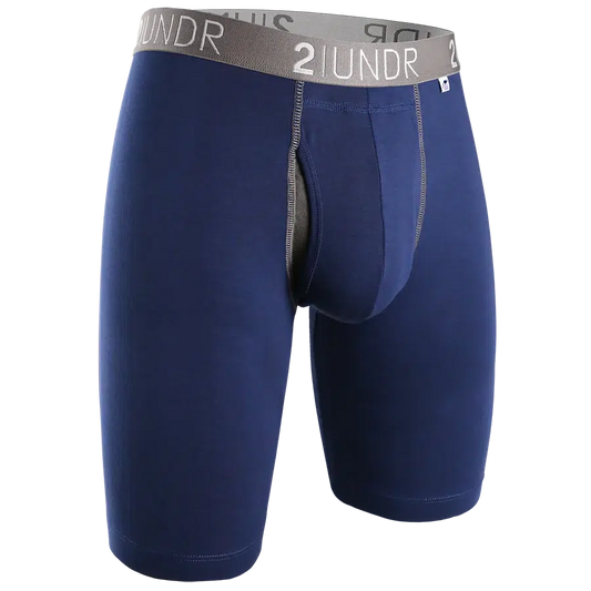 SWING SHIFT LONG LEG - NAVY/GREY-MENS UNDERWEAR-2UNDR-JB Evans Fashions & Footwear