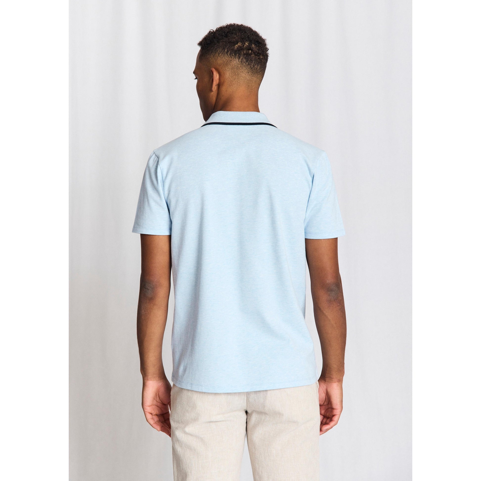 SYROS S/S BUTTONLESS POLO-MENS T-SHIRTS & POLO'S-BRUUN STENGADE-JB Evans Fashions & Footwear