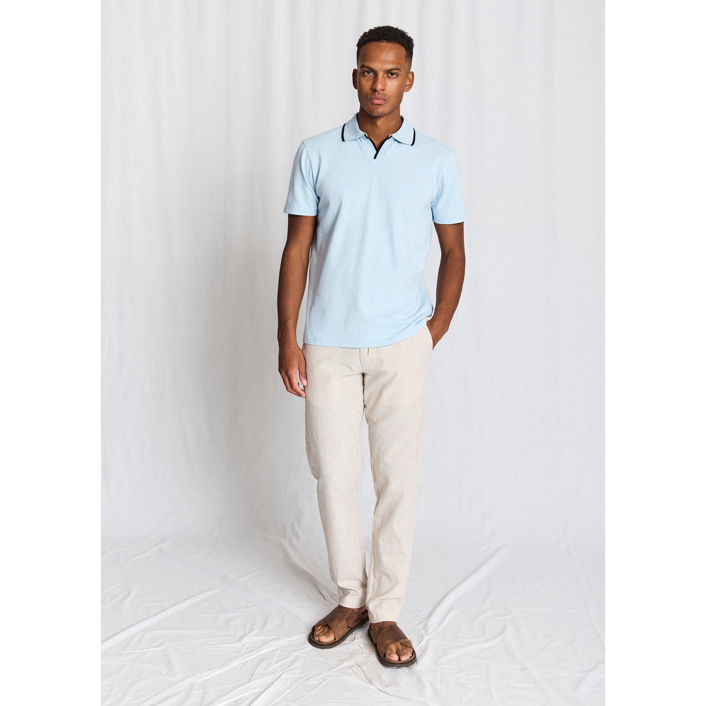 SYROS S/S BUTTONLESS POLO-MENS T-SHIRTS & POLO'S-BRUUN STENGADE-JB Evans Fashions & Footwear