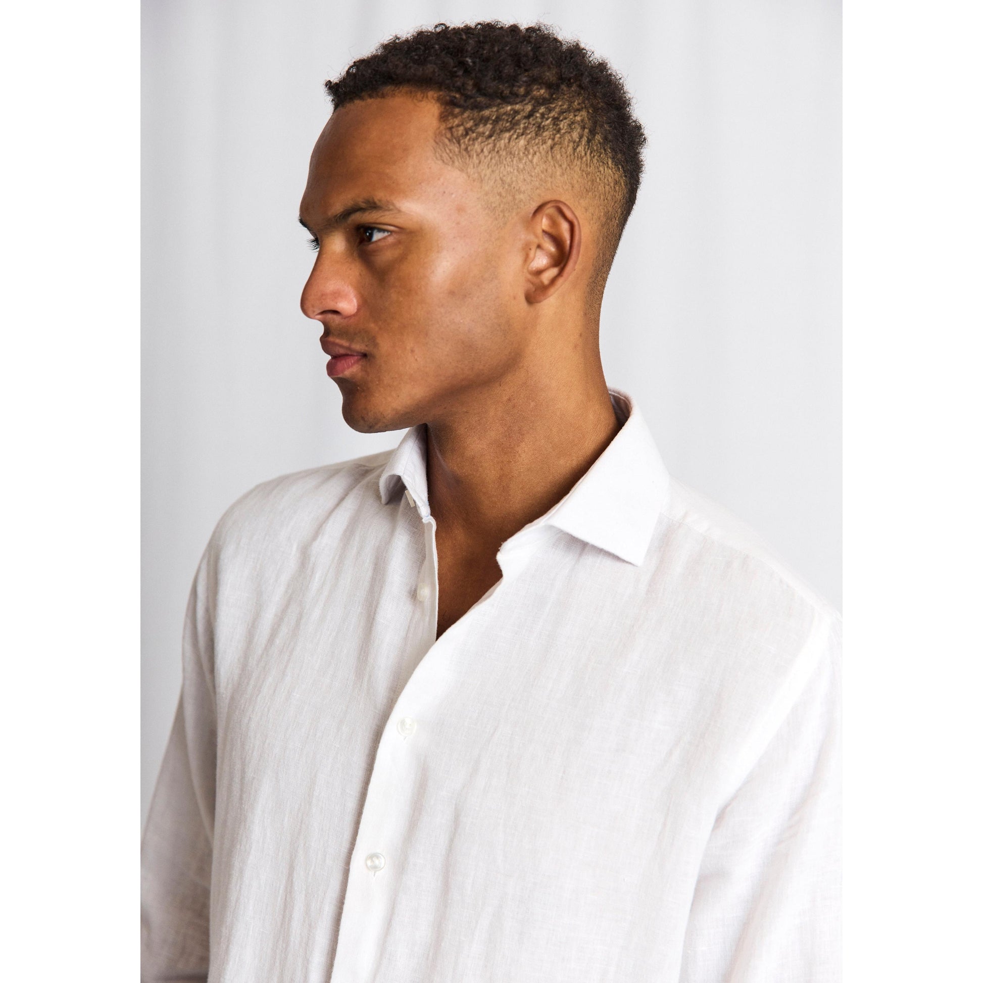 TAHAKA L/S LINEN MODERN FIT-MENS SHIRTS-BRUUN STENGADE-JB Evans Fashions & Footwear