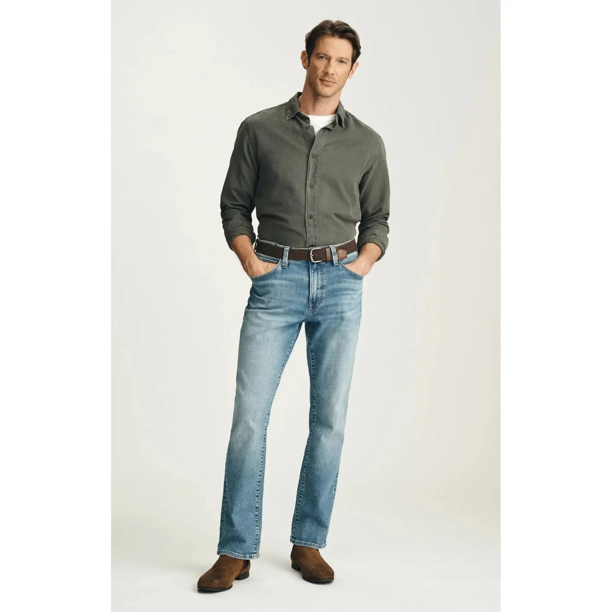 TENCEL BLEND SHIRT-MENS SHIRTS-34 HERITAGE-JB Evans Fashions & Footwear