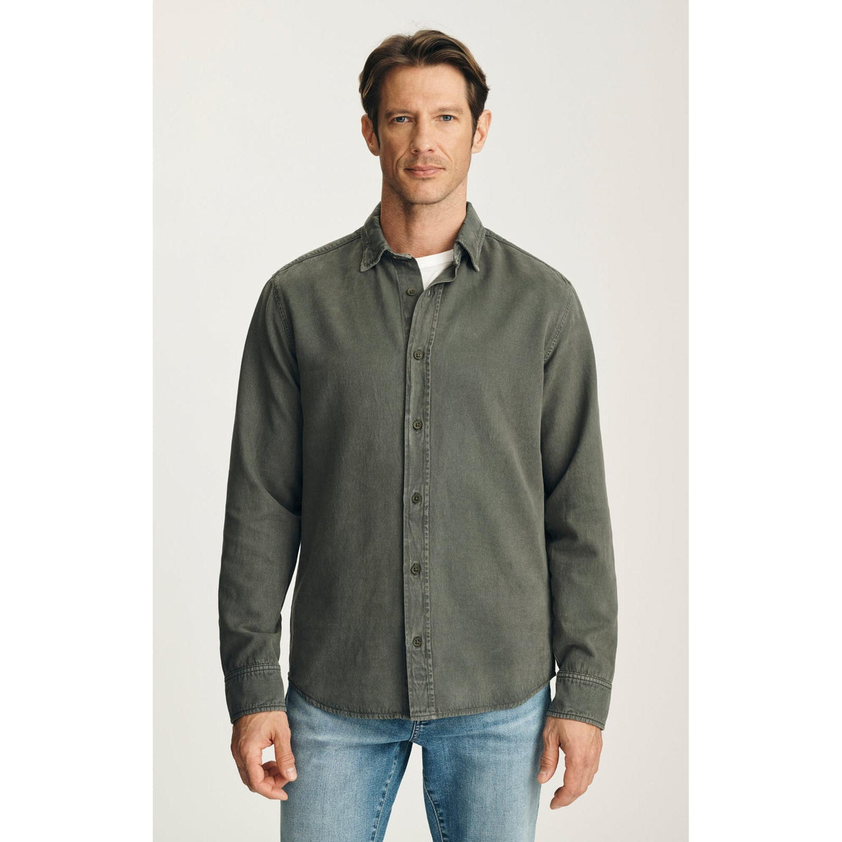 TENCEL BLEND SHIRT-MENS SHIRTS-34 HERITAGE-JB Evans Fashions & Footwear