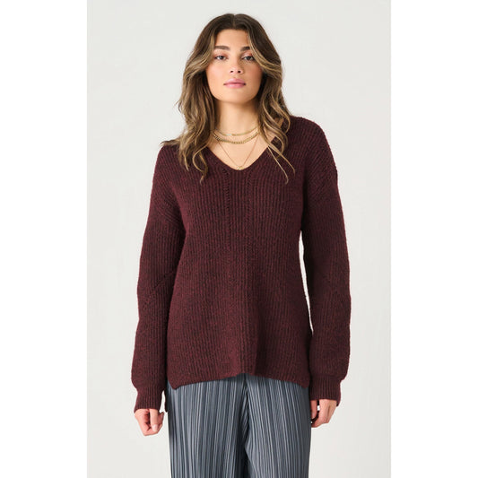 TEXTURED TUNIC SWEATER-LADIES SWEATERS & KNITS-DEX-JB Evans Fashions & Footwear