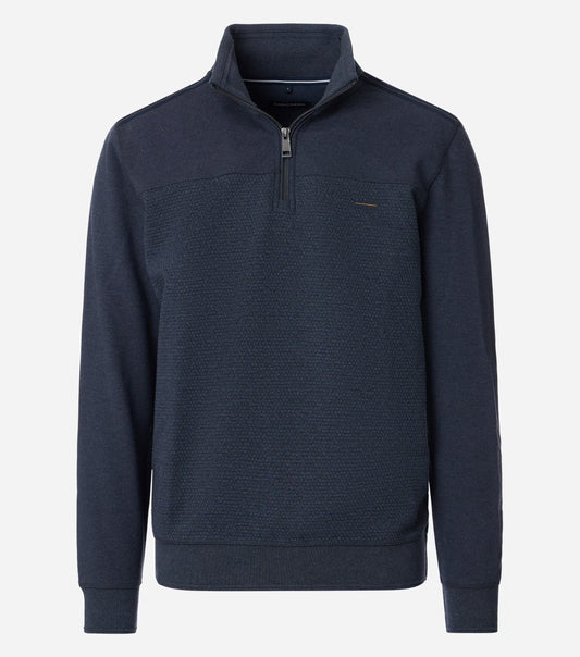 TEXTURED WEAVE 1/4 ZIP-MENS SWEATERS & KNITS-CASA C MODA-JB Evans Fashions & Footwear