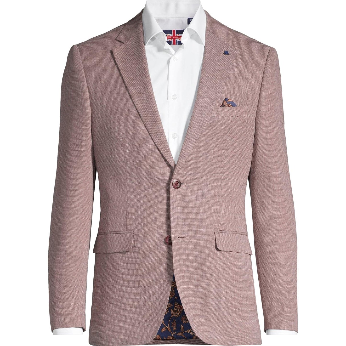 TEXTURED WEAVE BLAZER-MENS SUITS-SOUL OF LONDON-JB Evans Fashions & Footwear