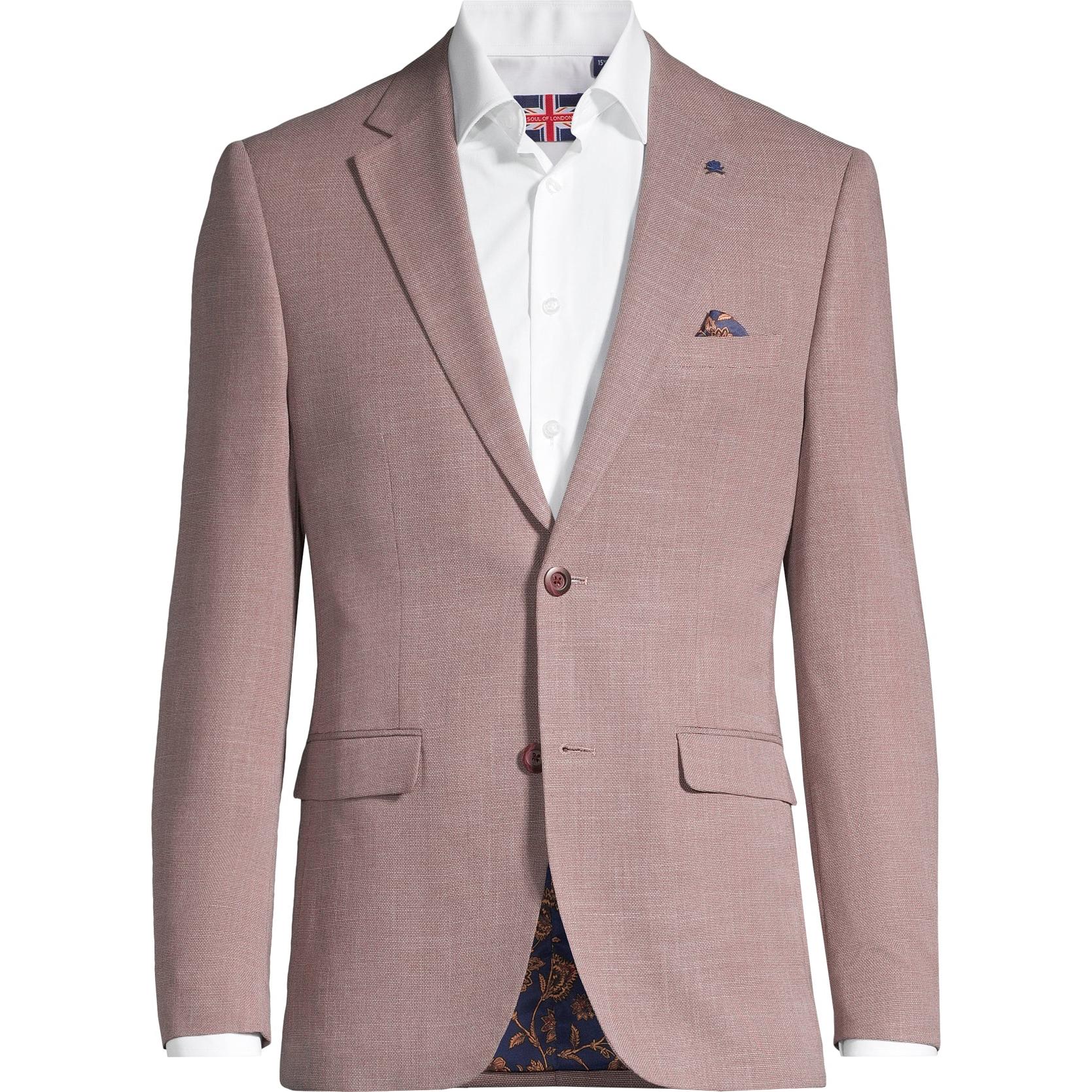 TEXTURED WEAVE BLAZER-MENS SUITS-SOUL OF LONDON-JB Evans Fashions & Footwear