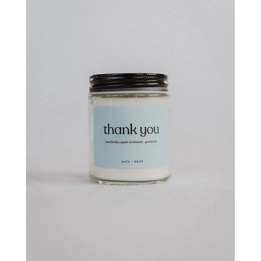 THANK YOU 9OZ CANDLE-HOME-WICK + BEAR-JB Evans Fashions & Footwear