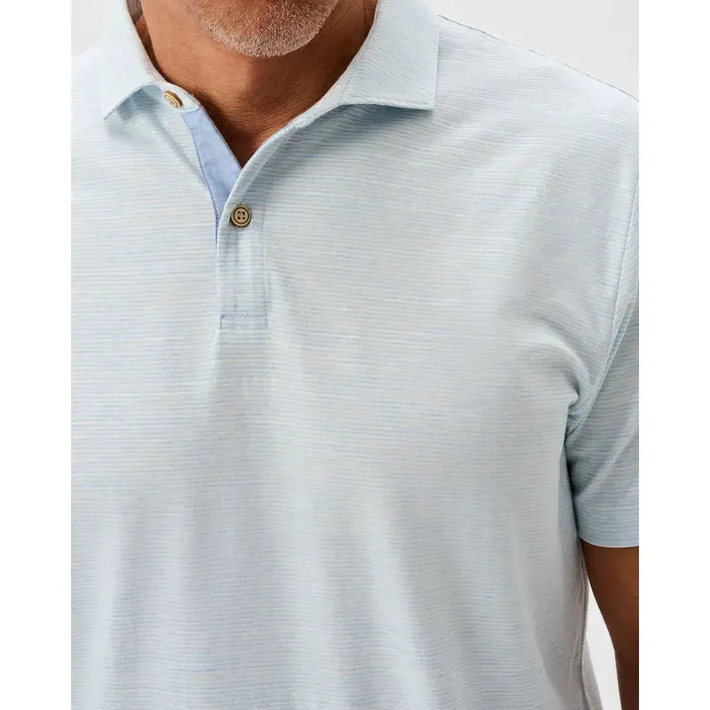 THATCHER MINI STRIPE POLO-MENS T-SHIRTS & POLO'S-JOHNNIE-O-JB Evans Fashions & Footwear