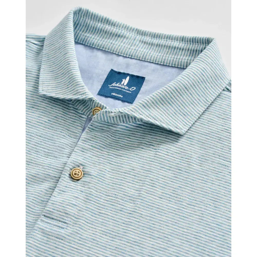 THATCHER MINI STRIPE POLO-MENS T-SHIRTS & POLO'S-JOHNNIE-O-JB Evans Fashions & Footwear