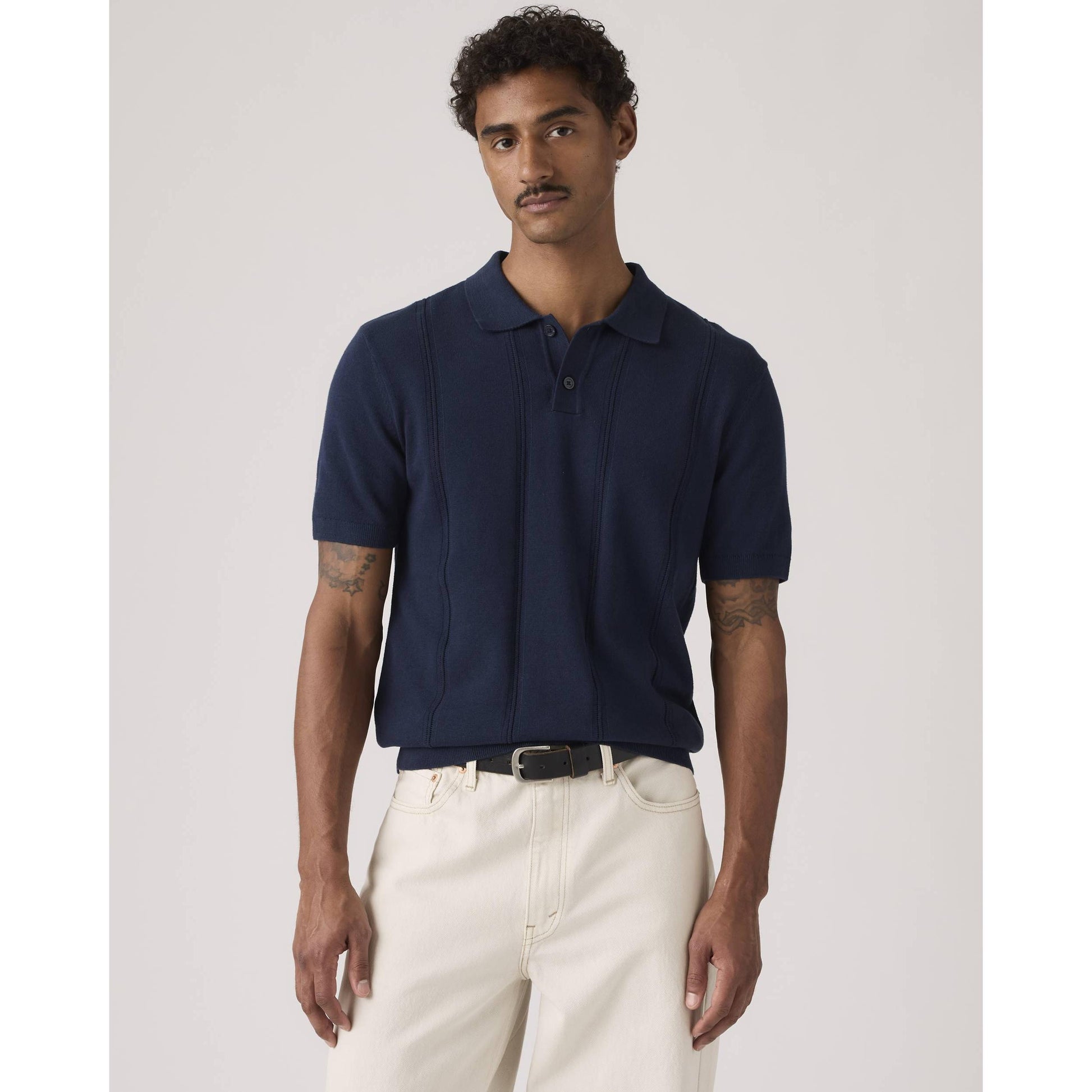 THE AUSTIN POLO NAVY BLAZER-MENS T-SHIRTS & POLO'S-LEVIS-JB Evans Fashions & Footwear