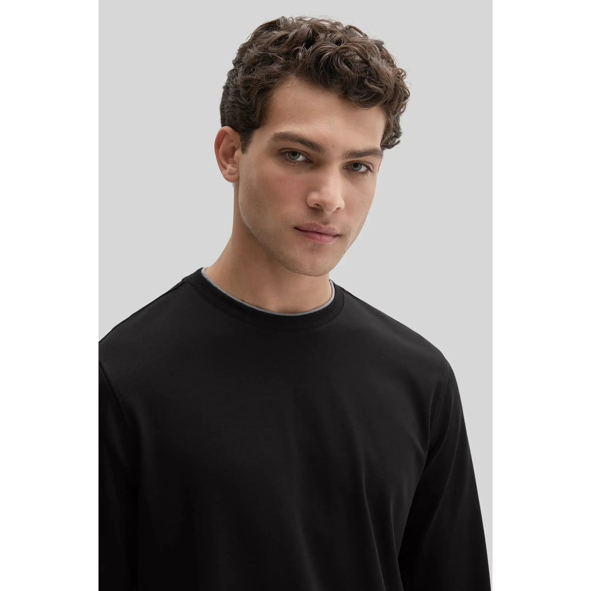 THE BARAKETT DOUBLE NECK LS-MENS T-SHIRTS & POLO'S-ROBERT BARAKETT-JB Evans Fashions & Footwear