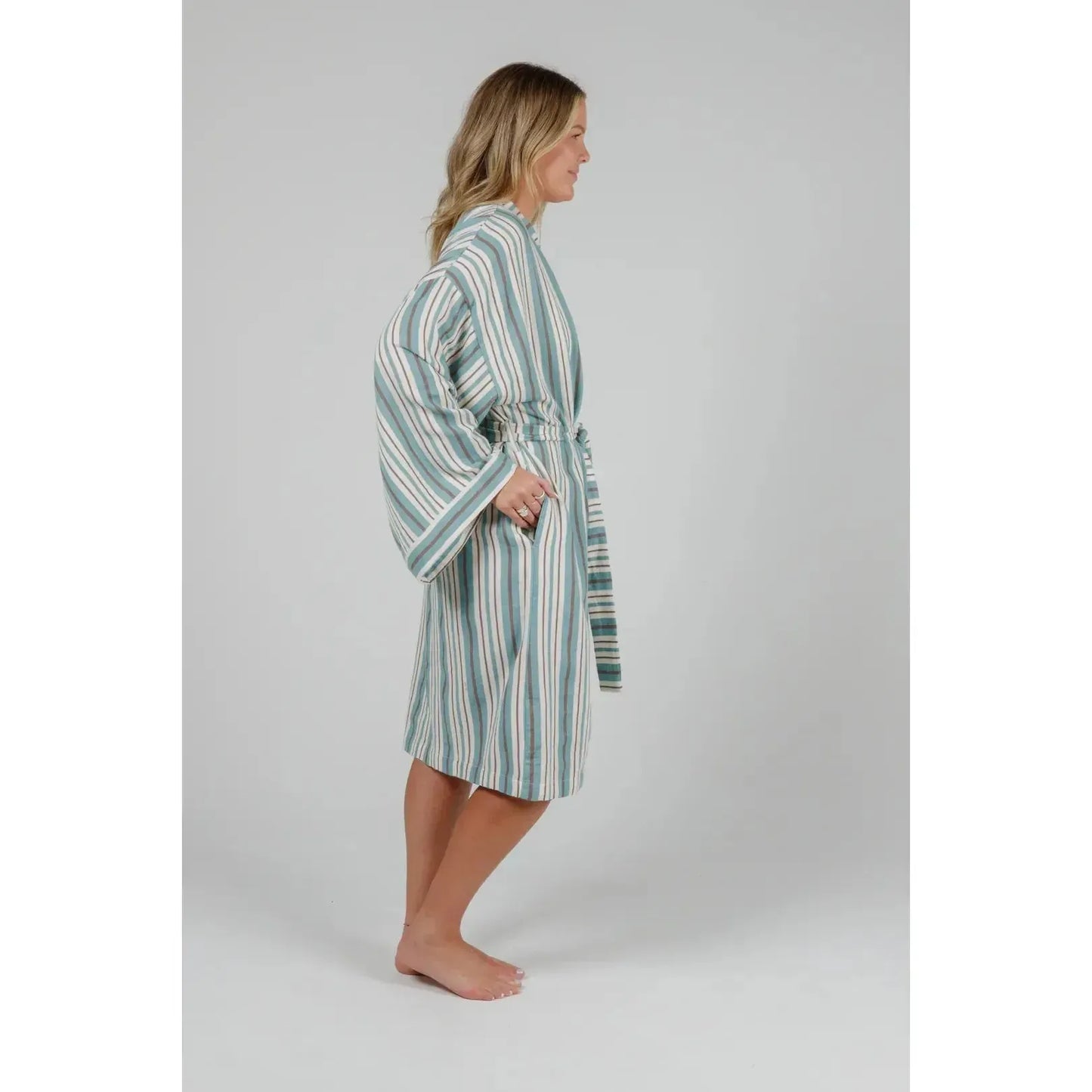 THE MISTRAL STRIPE ROBE-LADIES LOUNGE & SLEEPWEAR-TOFINO TOWEL CO-JB Evans Fashions & Footwear