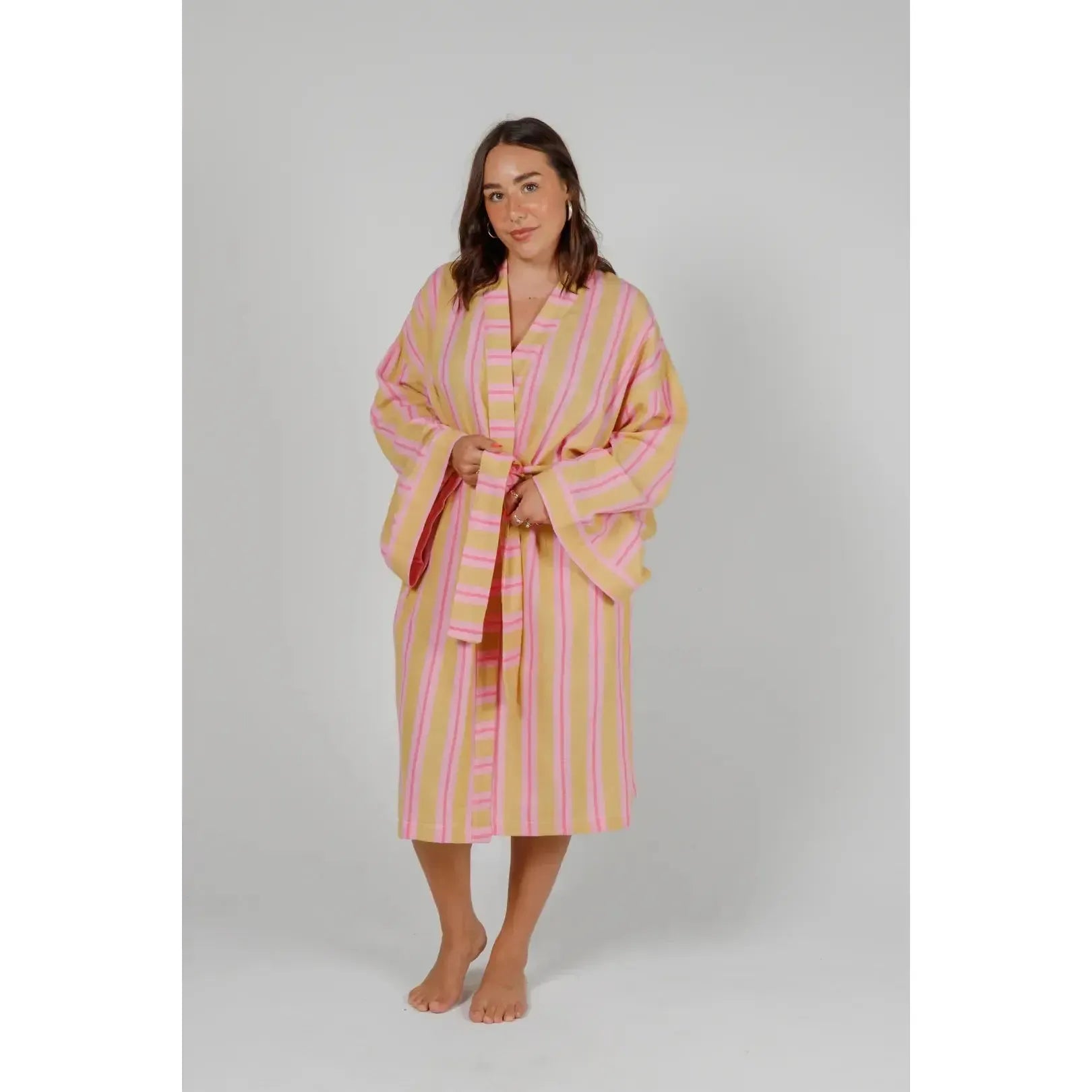 THE MISTRAL STRIPE ROBE-LADIES LOUNGE & SLEEPWEAR-TOFINO TOWEL CO-JB Evans Fashions & Footwear
