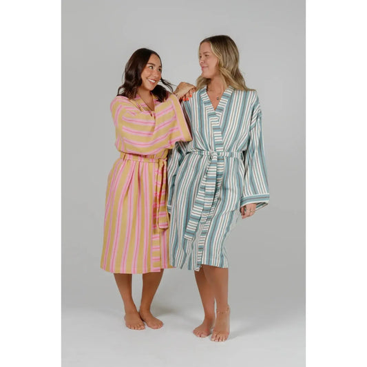 THE MISTRAL STRIPE ROBE-LADIES LOUNGE & SLEEPWEAR-TOFINO TOWEL CO-JB Evans Fashions & Footwear