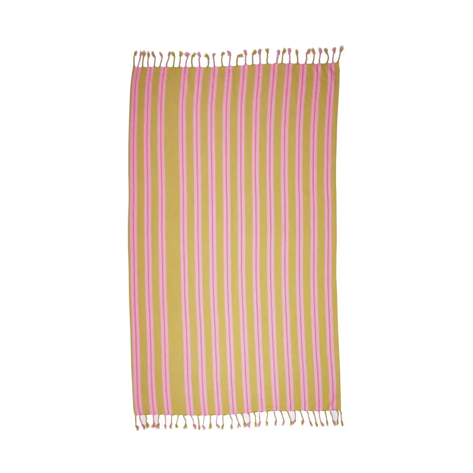 THE MISTRAL STRIPE TASSEL TOWEL-LADIES LOUNGE & SLEEPWEAR-TOFINO TOWEL CO-JB Evans Fashions & Footwear