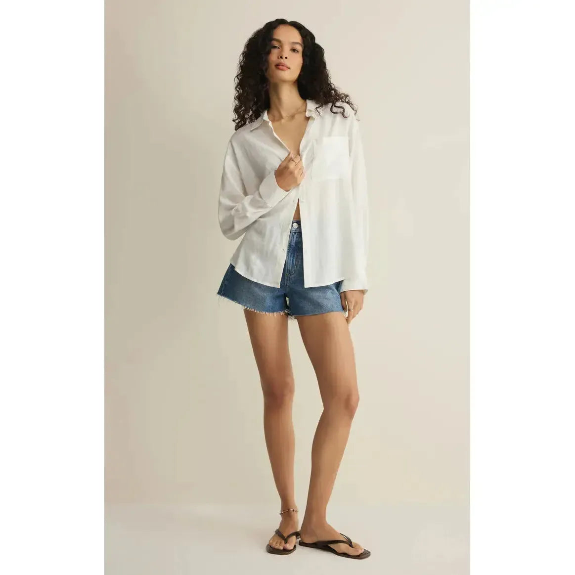 THE PERFECT BUTTON UP-LADIES TOPS-Z SUPPLY-JB Evans Fashions & Footwear