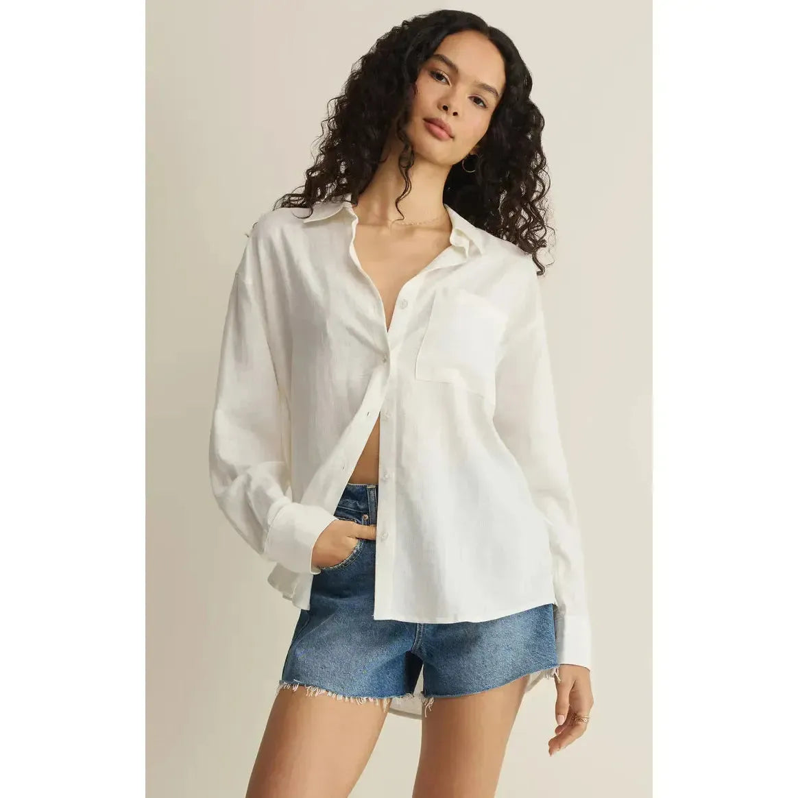 THE PERFECT BUTTON UP-LADIES TOPS-Z SUPPLY-JB Evans Fashions & Footwear