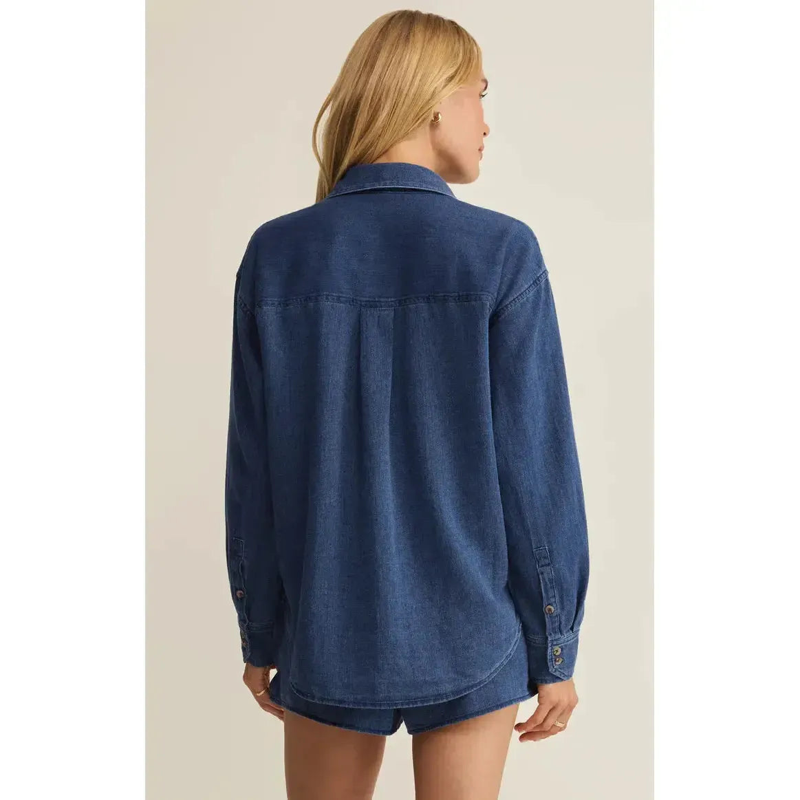 THE PERFECT TWILL BUTTON UP-LADIES TOPS-Z SUPPLY-JB Evans Fashions & Footwear