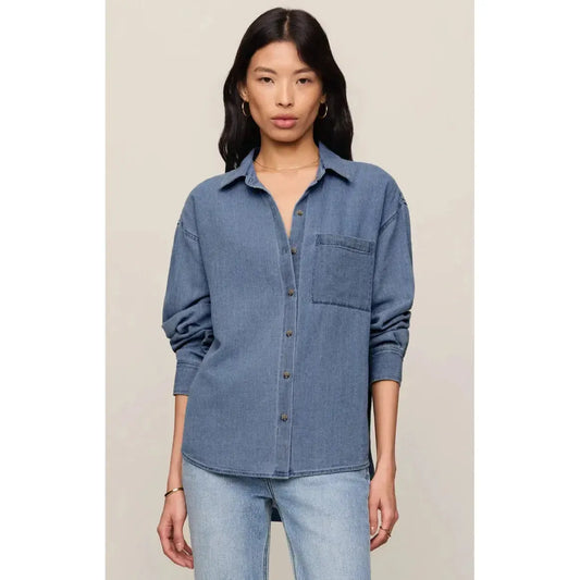 THE PERFECT TWILL BUTTON UP-LADIES TOPS-Z SUPPLY-JB Evans Fashions & Footwear