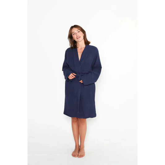 THE QUEST ROBE-QUEST-NVY-S/MNVY-LADIES LOUNGE & SLEEPWEAR-TOFINO TOWEL CO-JB Evans Fashions & Footwear