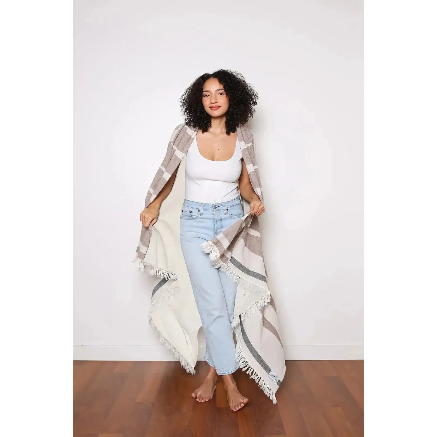 THE WREN FLEECE THROW GRANITE-HOME-TOFINO TOWEL CO-JB Evans Fashions & Footwear