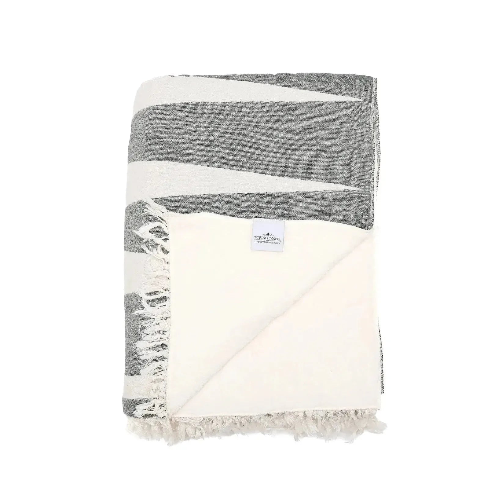 THE WREN FLEECE THROW GRANITE-HOME-TOFINO TOWEL CO-JB Evans Fashions & Footwear