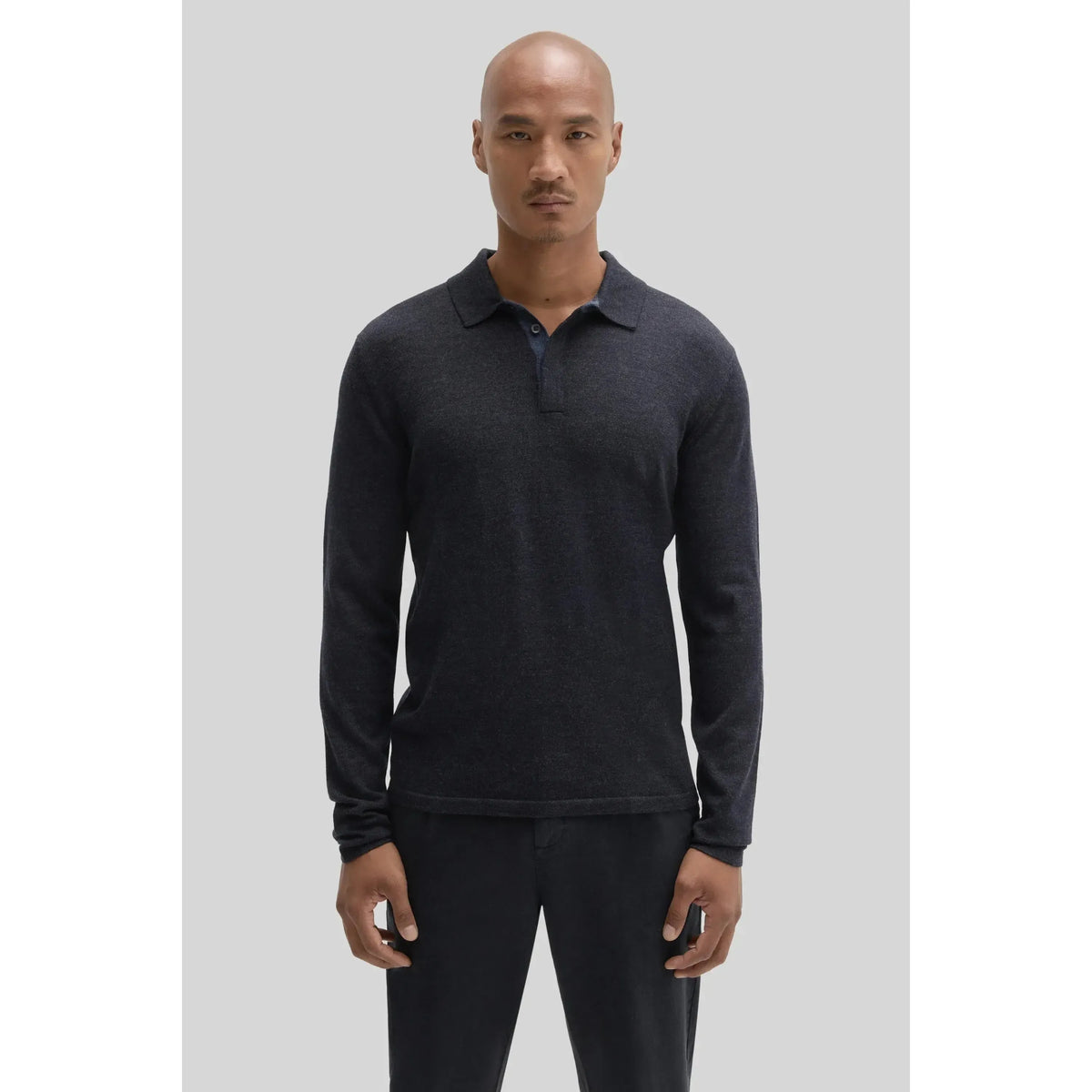THOMAS LS MERINO POLO-MENS SWEATERS & KNITS-ROBERT BARAKETT-JB Evans Fashions & Footwear