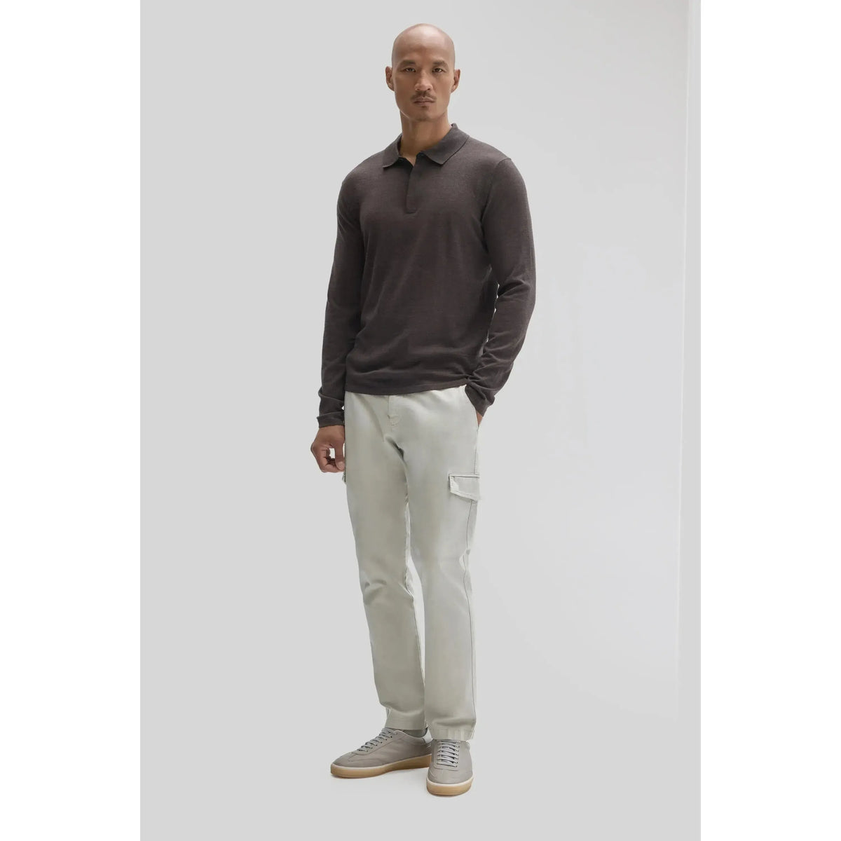 THOMAS LS MERINO POLO-MENS SWEATERS & KNITS-ROBERT BARAKETT-JB Evans Fashions & Footwear