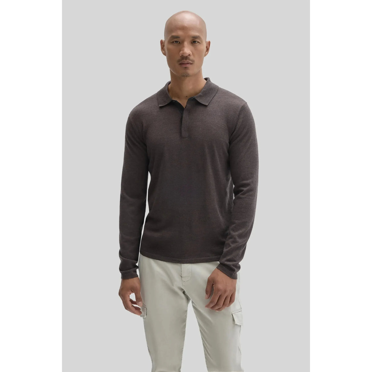 THOMAS LS MERINO POLO-MENS SWEATERS & KNITS-ROBERT BARAKETT-JB Evans Fashions & Footwear