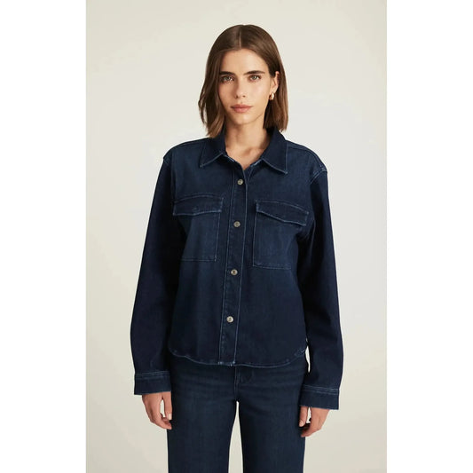 TIA DARK BLUE MOVE-LADIES LIGHTWEIGHT COATS & JACKETS-MAVI-JB Evans Fashions & Footwear