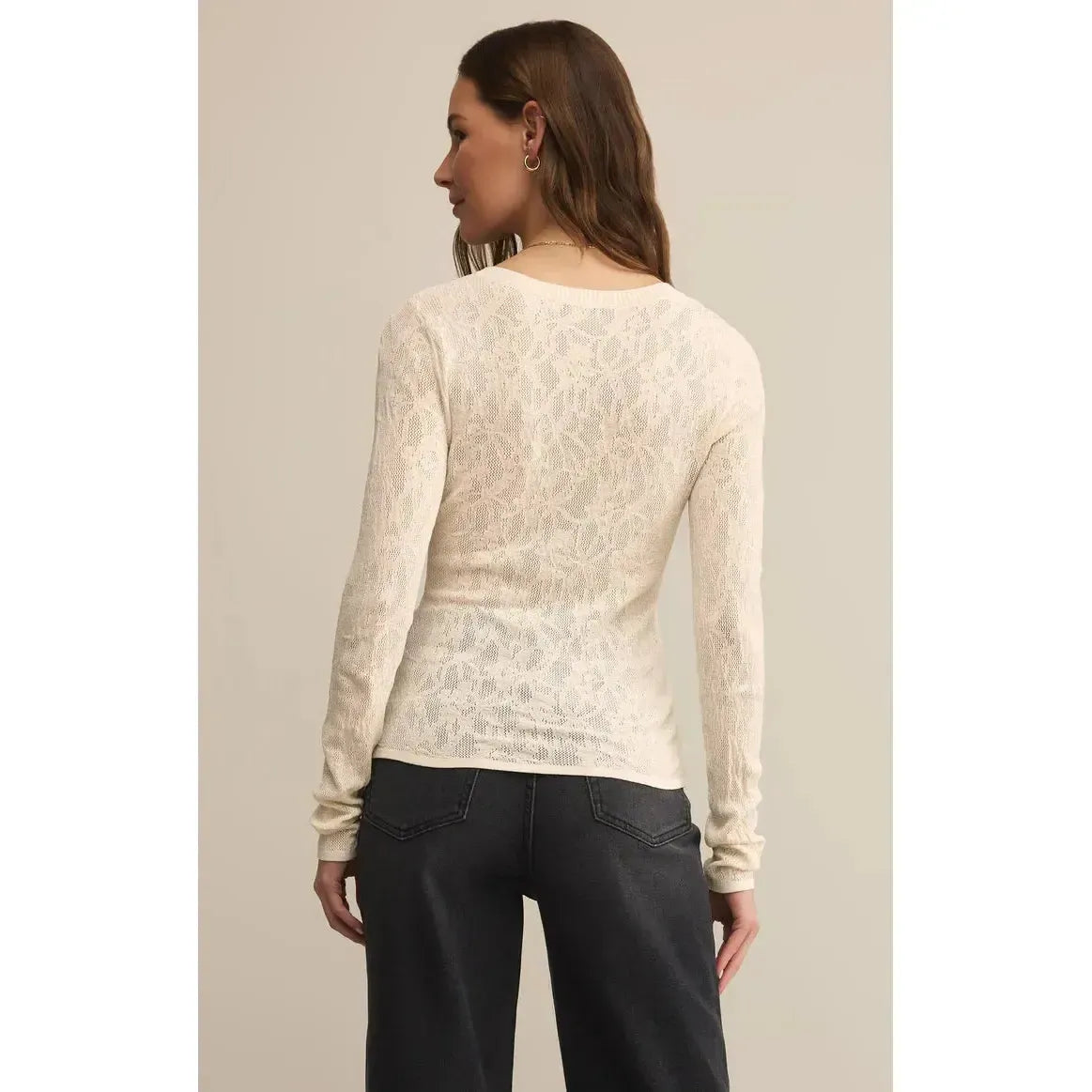 TIBI SCOOP MESH SWEATER-LADIES SWEATERS & KNITS-Z SUPPLY-JB Evans Fashions & Footwear