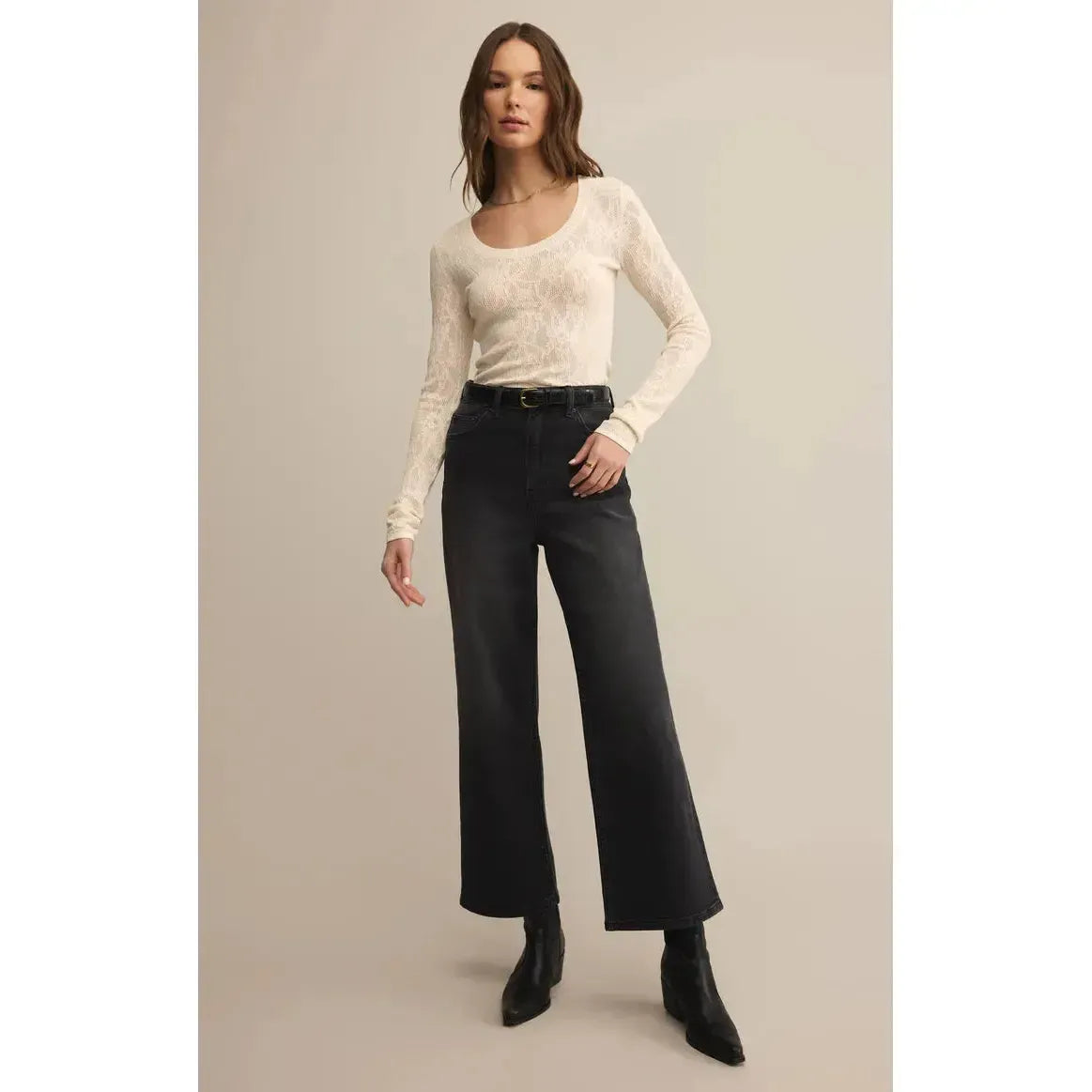 TIBI SCOOP MESH SWEATER-LADIES SWEATERS & KNITS-Z SUPPLY-JB Evans Fashions & Footwear