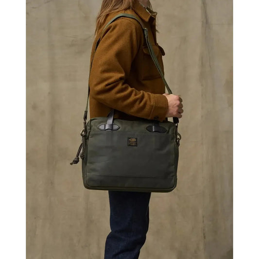 TIN CLOTH COMPACT BREIFCASE-TRAVEL ACCESSORIES-FILSON-JB Evans Fashions & Footwear