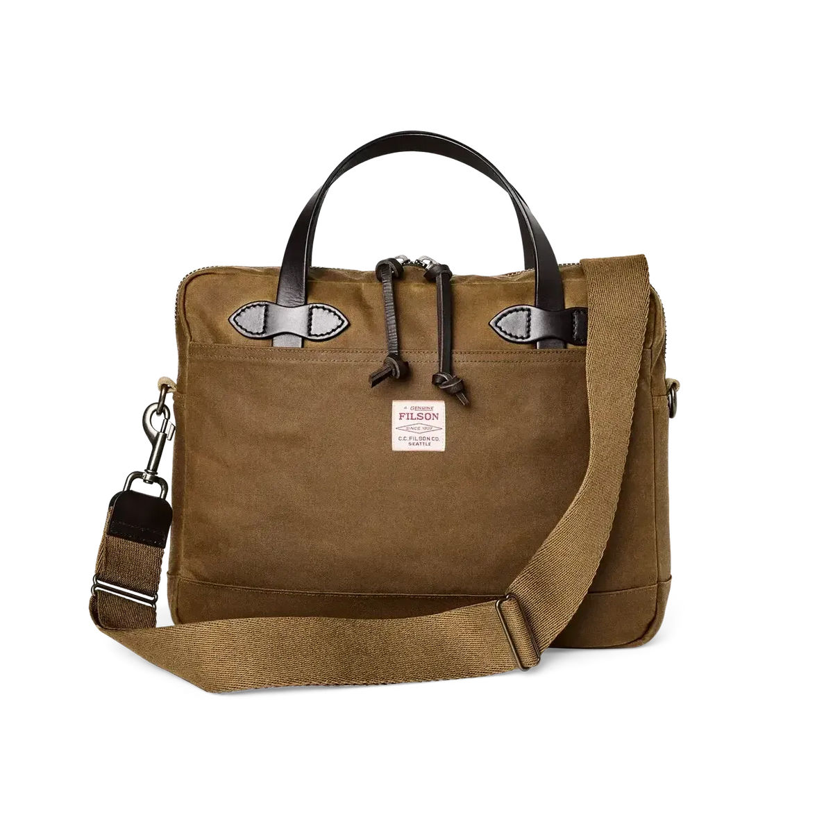 TIN CLOTH COMPACT BRIEFCASE-TRAVEL ACCESSORIES-FILSON-JB Evans Fashions & Footwear