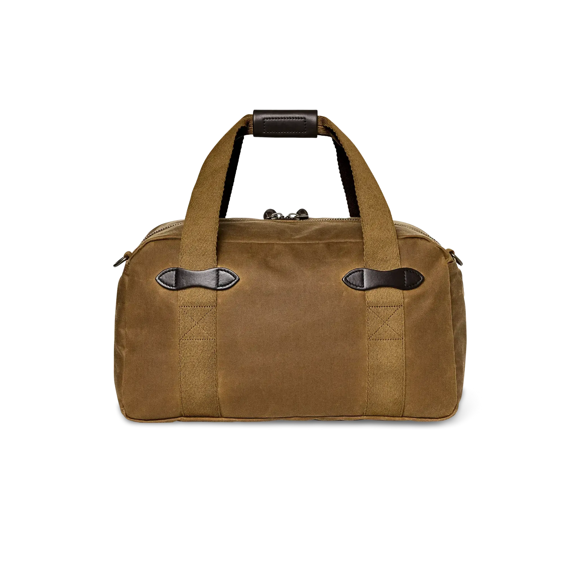 TIN CLOTH SMALL DUFFLE BAG DARK TAN-TRAVEL ACCESSORIES-FILSON-JB Evans Fashions & Footwear