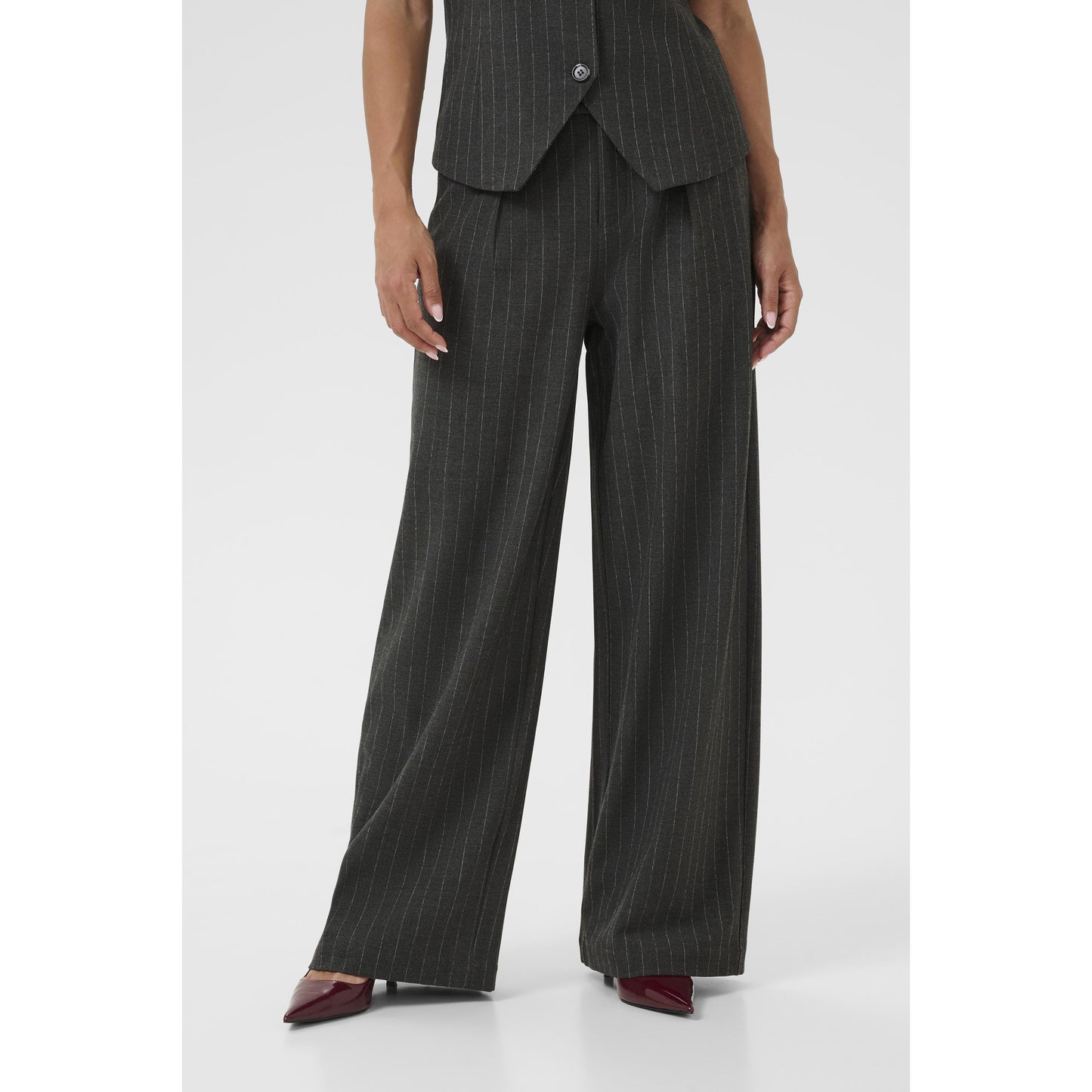 TINGLE PANT-LADIES DRESS PANTS-CREAM-JB Evans Fashions & Footwear