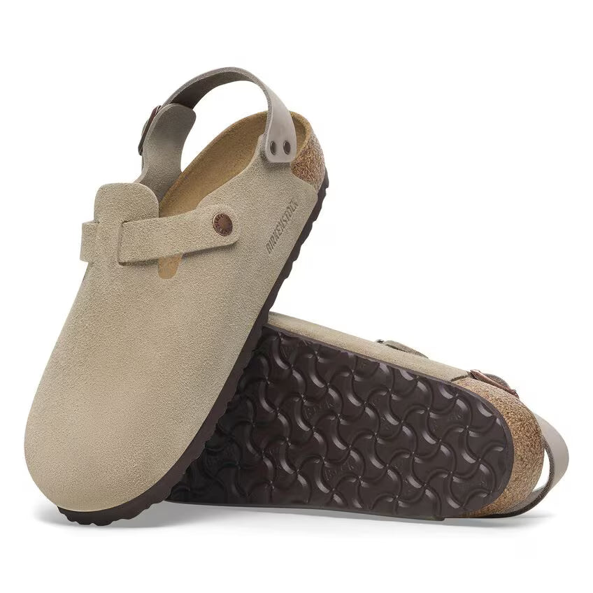 TOKIO SUEDE TAUPE N-SANDALS-BIRKENSTOCK-JB Evans Fashions & Footwear