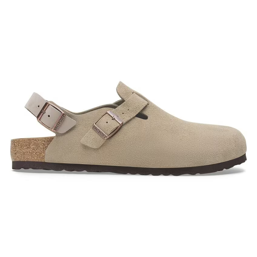 TOKIO SUEDE TAUPE N-SANDALS-BIRKENSTOCK-JB Evans Fashions & Footwear