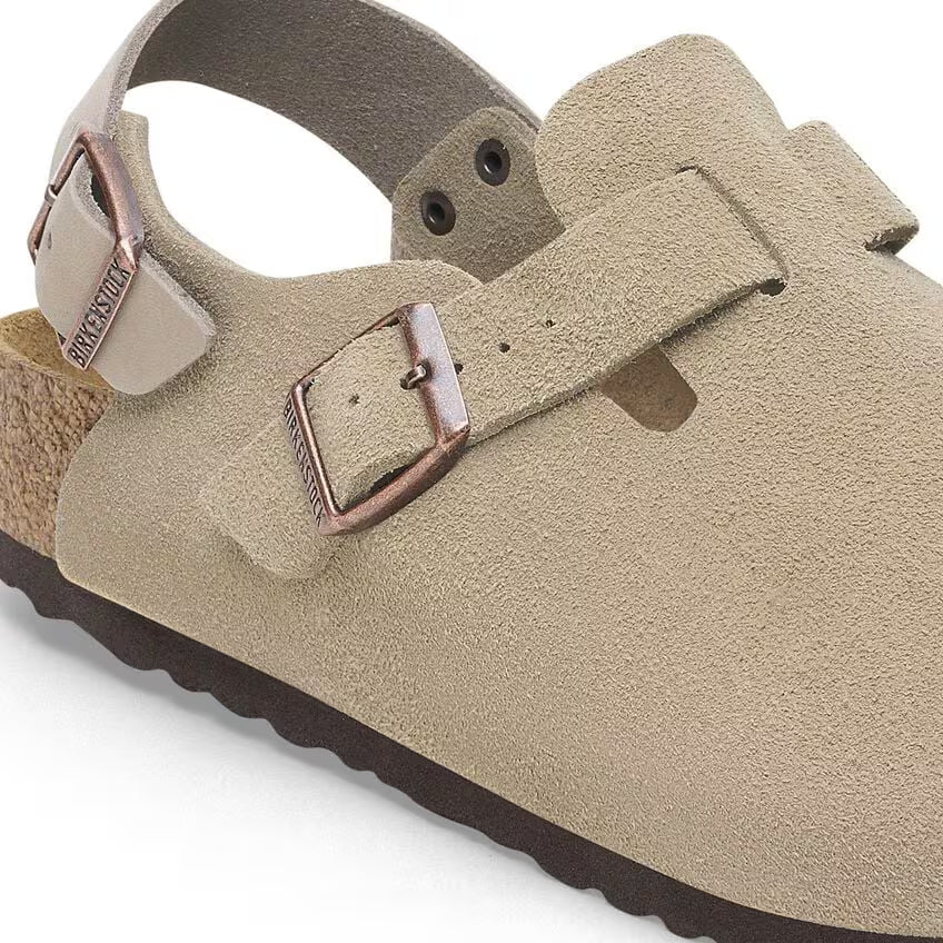 TOKIO SUEDE TAUPE N-SANDALS-BIRKENSTOCK-JB Evans Fashions & Footwear