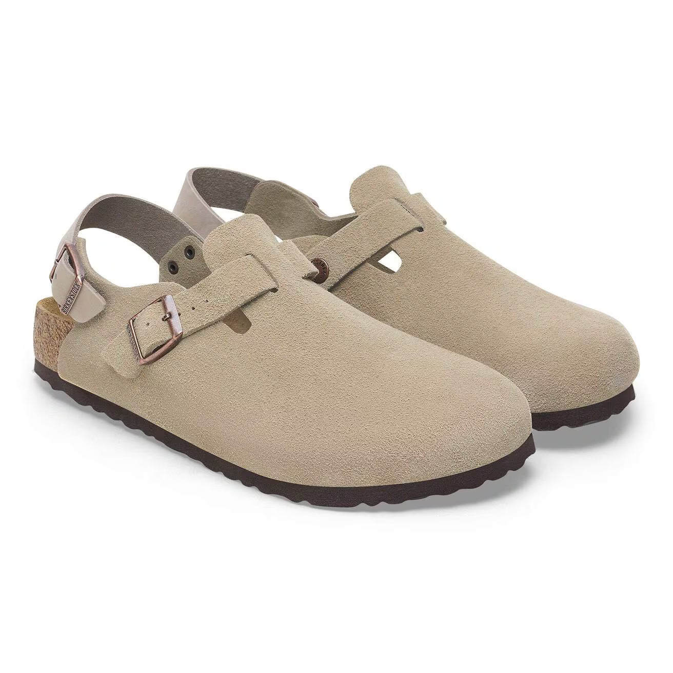 TOKIO SUEDE TAUPE R-MENS SANDALS-BIRKENSTOCK-JB Evans Fashions & Footwear