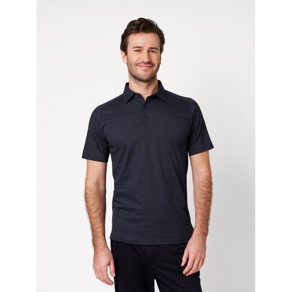 TONAL PRINT POLO-MENS T-SHIRTS & POLO'S-DESOTO-JB Evans Fashions & Footwear