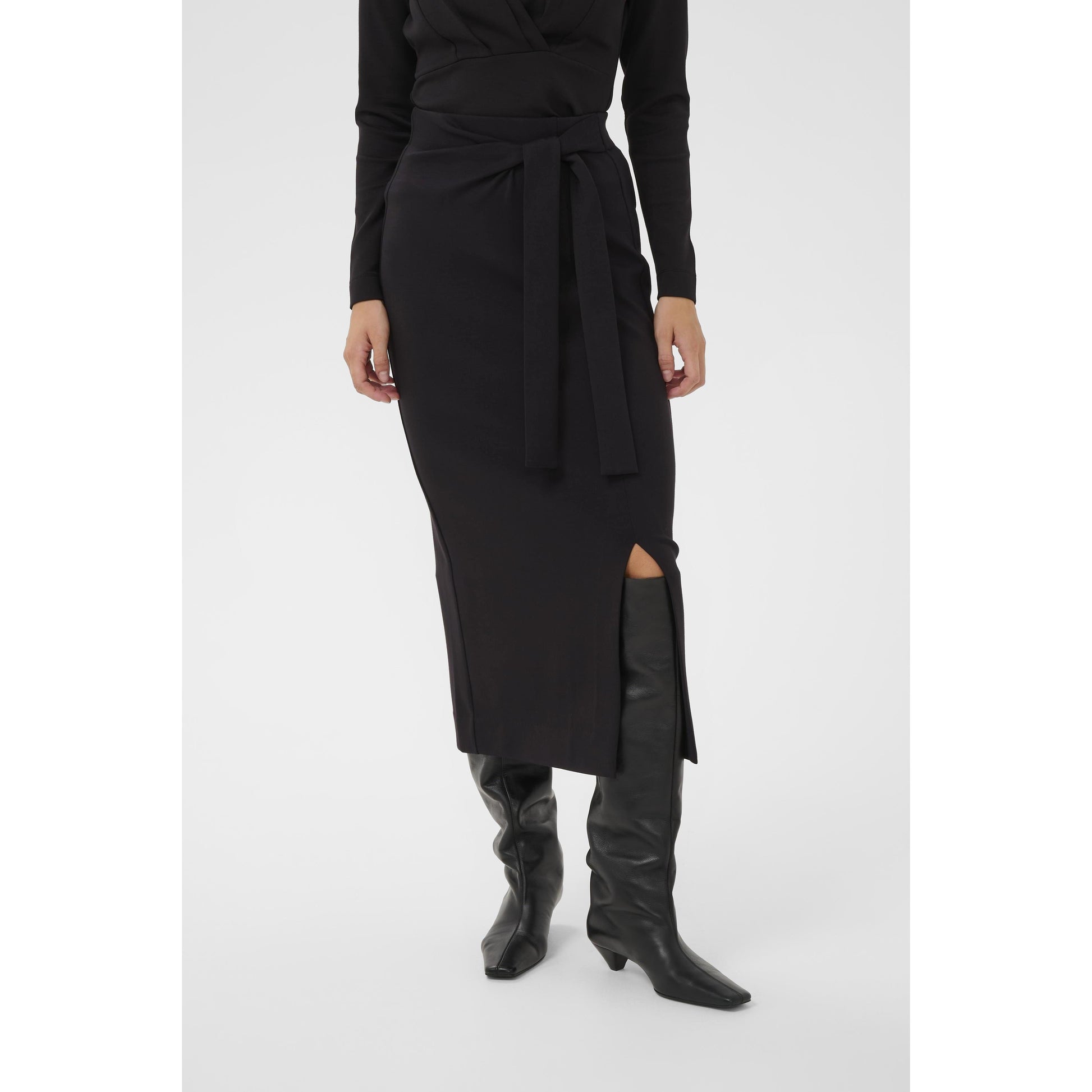 TRI VINCENT KNOT SKIRT-SKIRTS-INWEAR-JB Evans Fashions & Footwear