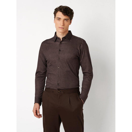 TWILL STRUCTURE JERSEY STRETCH-MENS SHIRTS-DESOTO-JB Evans Fashions & Footwear