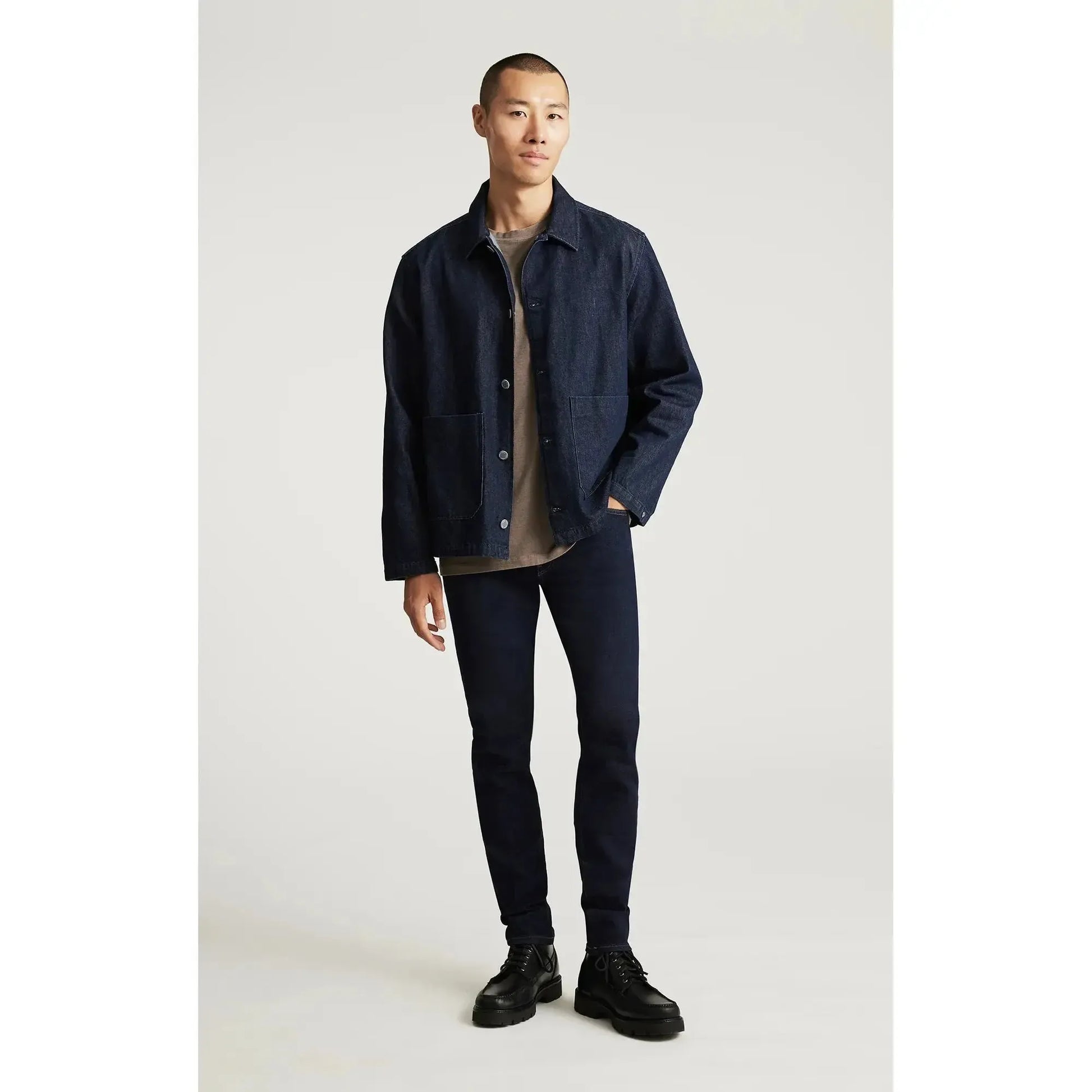 TWO POCKET SHIRT DARK INDIGO-MENS LIGHTWEIGHT COATS & JACKETS-MAVI-JB Evans Fashions & Footwear