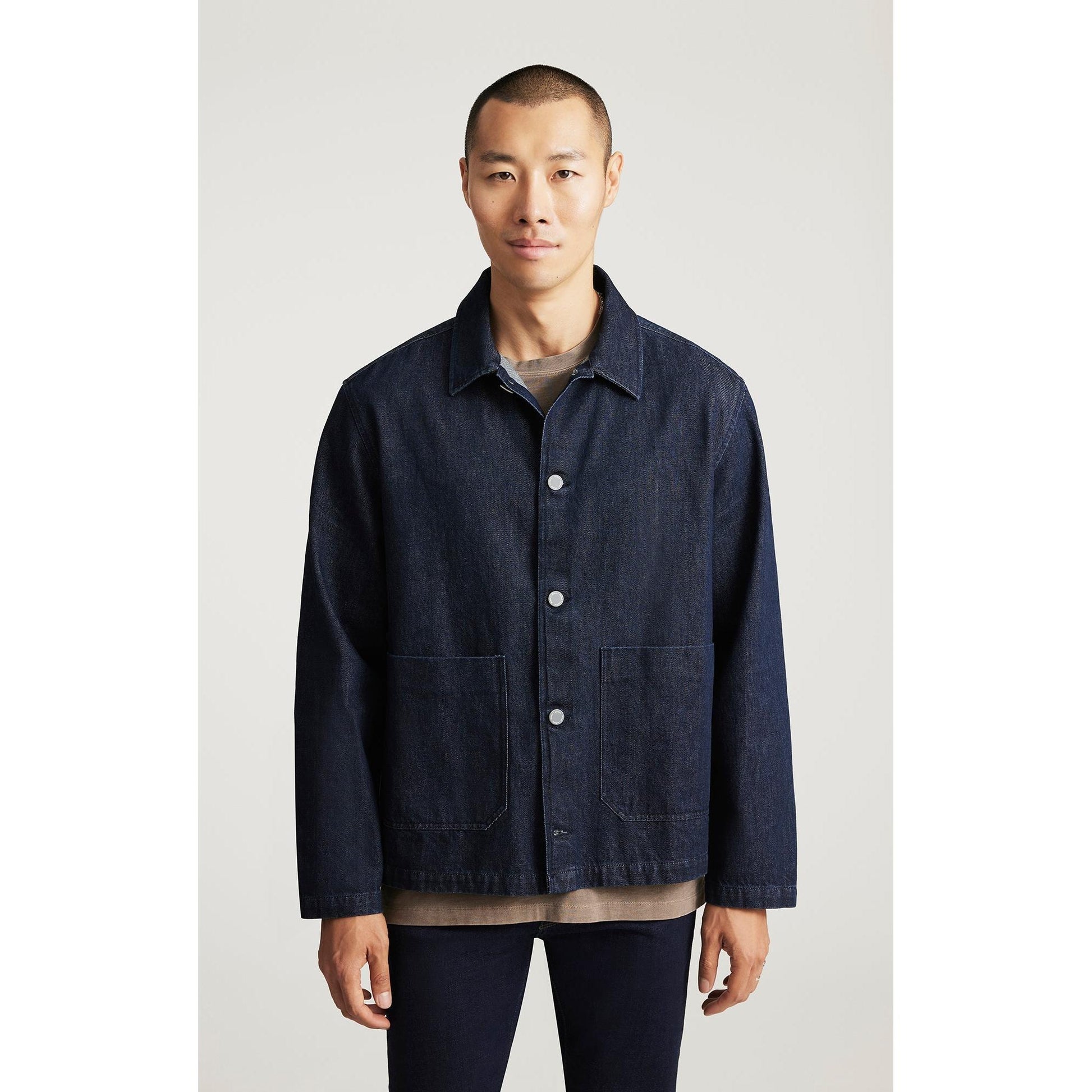 TWO POCKET SHIRT DARK INDIGO-MENS LIGHTWEIGHT COATS & JACKETS-MAVI-JB Evans Fashions & Footwear