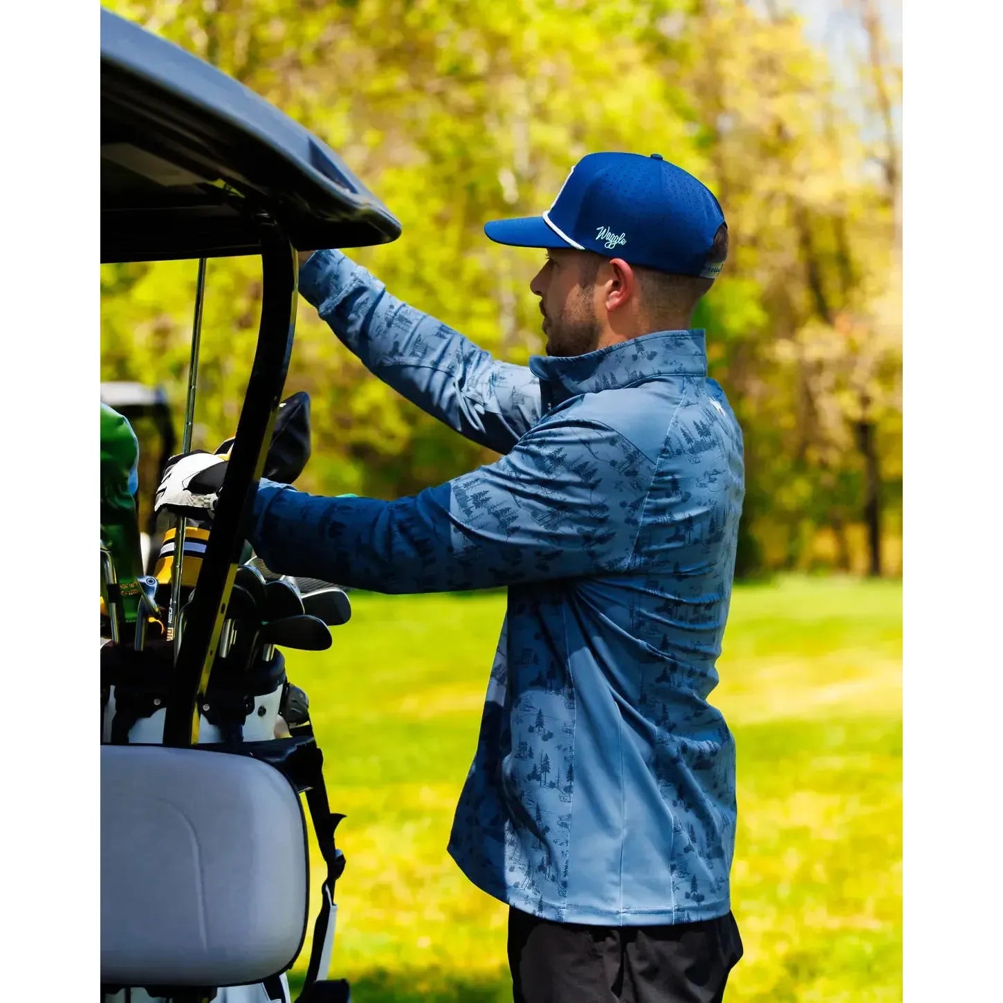 UP NORTH MENS TWILIGHT QUARTER ZIP-MENS SWEATERS & KNITS-WAGGLE-JB Evans Fashions & Footwear