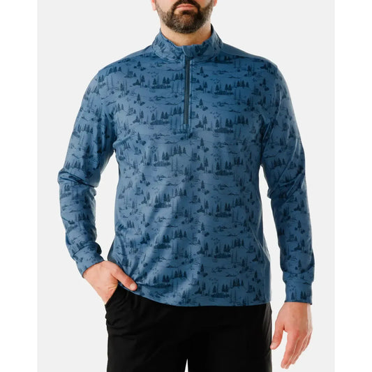 UP NORTH MENS TWILIGHT QUARTER ZIP-MENS SWEATERS & KNITS-WAGGLE-JB Evans Fashions & Footwear