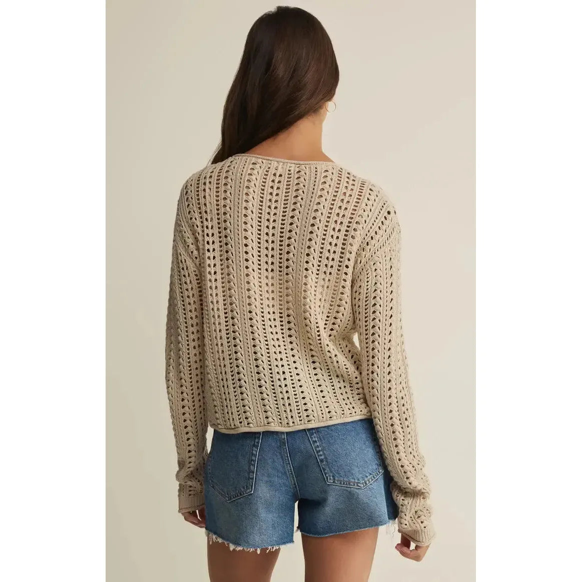 UPLAND CROCHET SWEATER-LADIES SWEATERS & KNITS-Z SUPPLY-JB Evans Fashions & Footwear